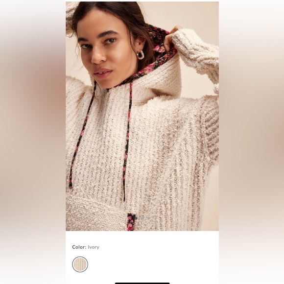 Free People Sweaters - Free People Petals Hoodie NWT